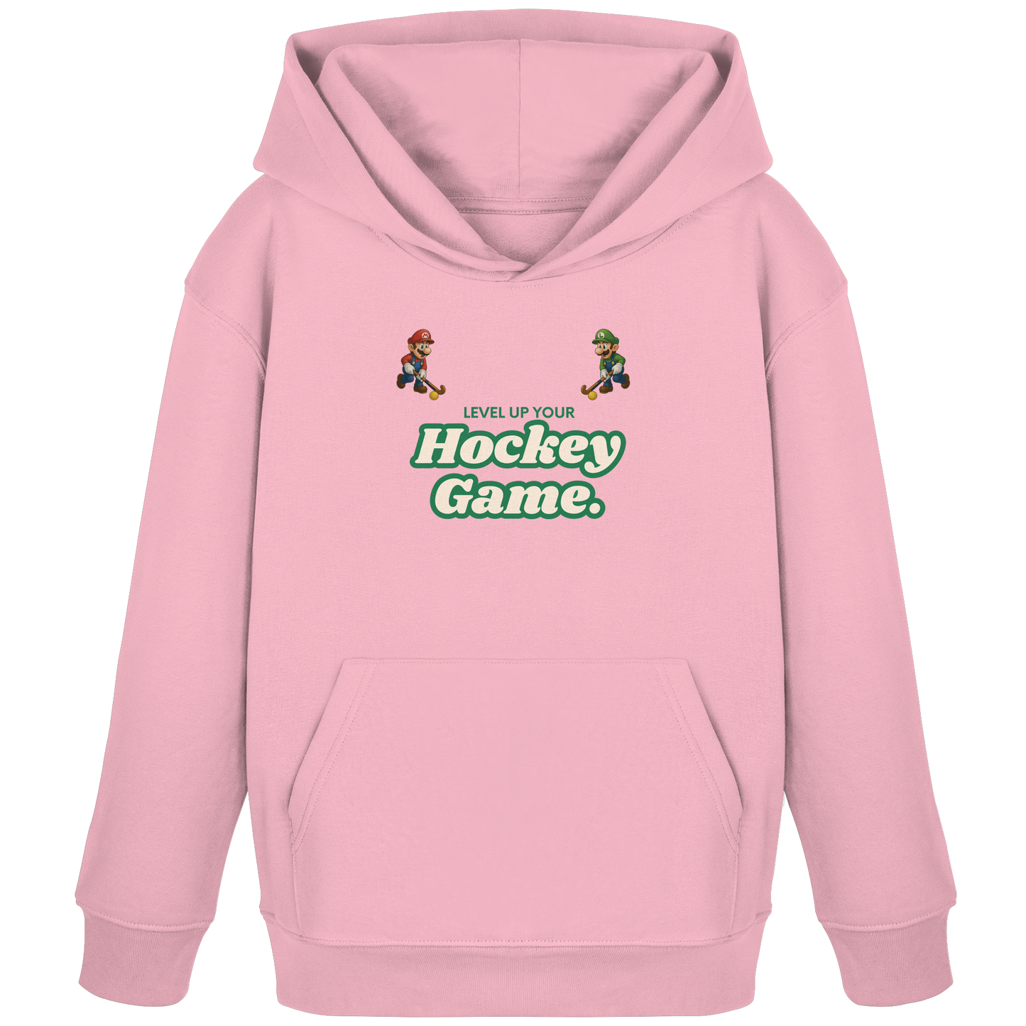 LEVEL UP YOUR HOCKEY GAME - Kids Organic Hoodie - Hockeycarl