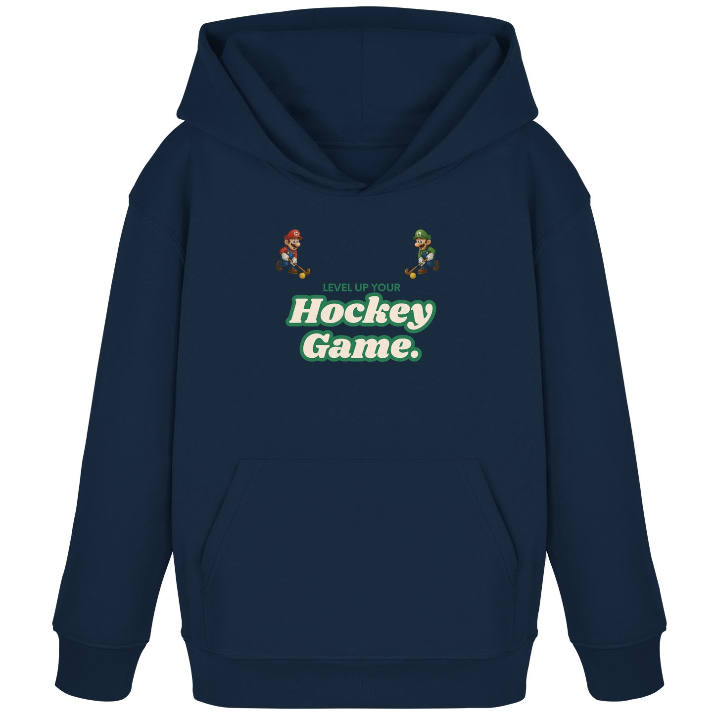 LEVEL UP YOUR HOCKEY GAME - Kids Organic Hoodie - Hockeycarl
