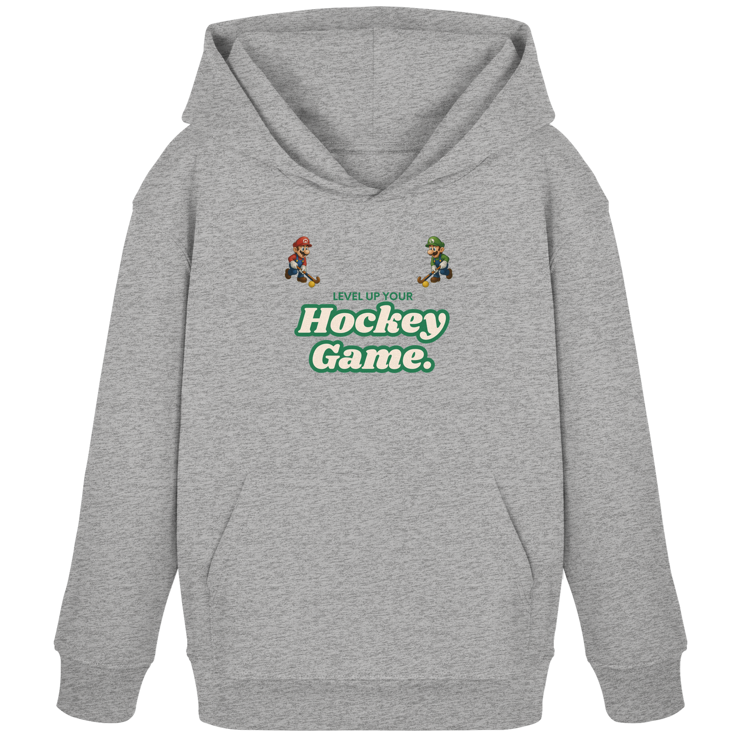 LEVEL UP YOUR HOCKEY GAME - Kids Organic Hoodie - Hockeycarl