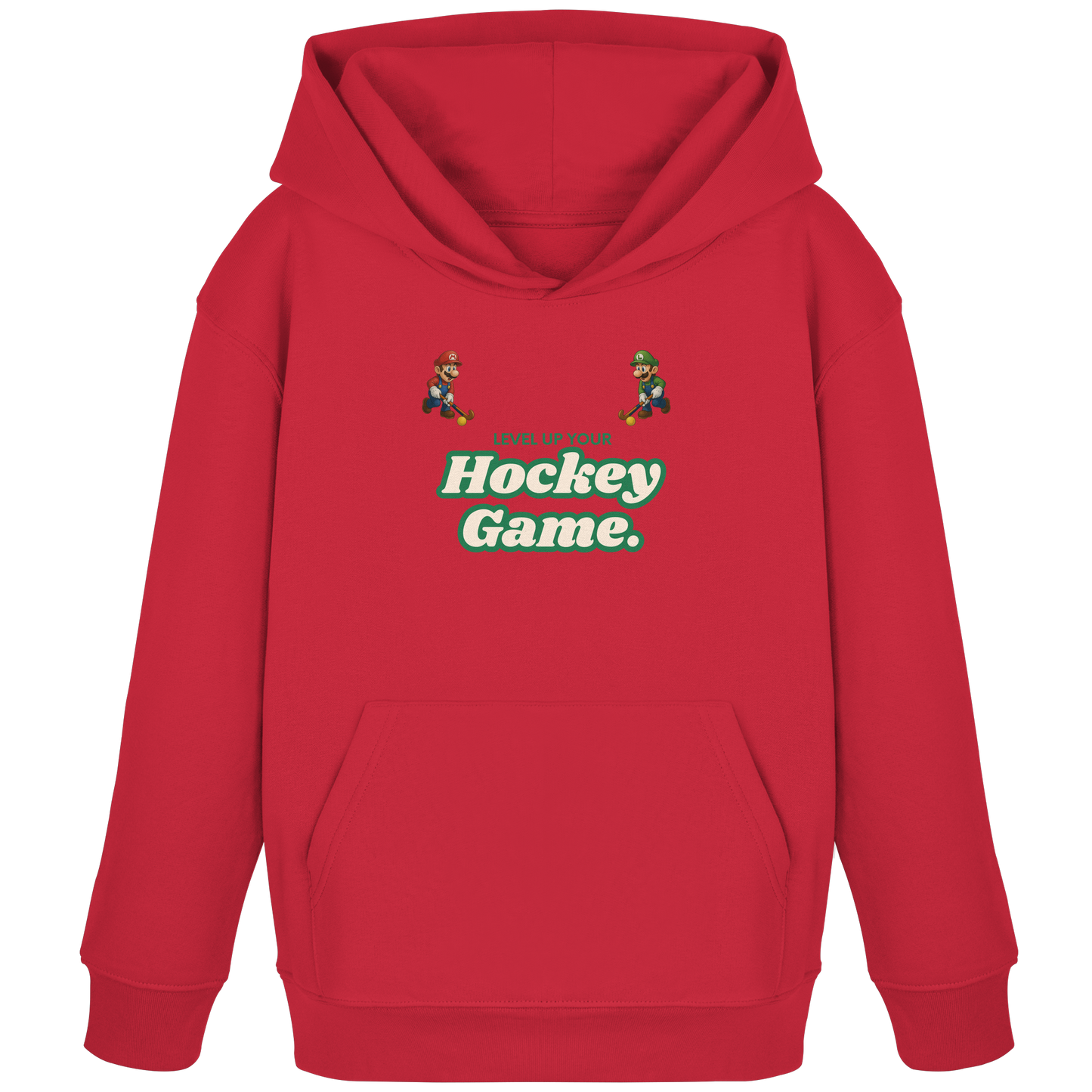 LEVEL UP YOUR HOCKEY GAME - Kids Organic Hoodie - Hockeycarl