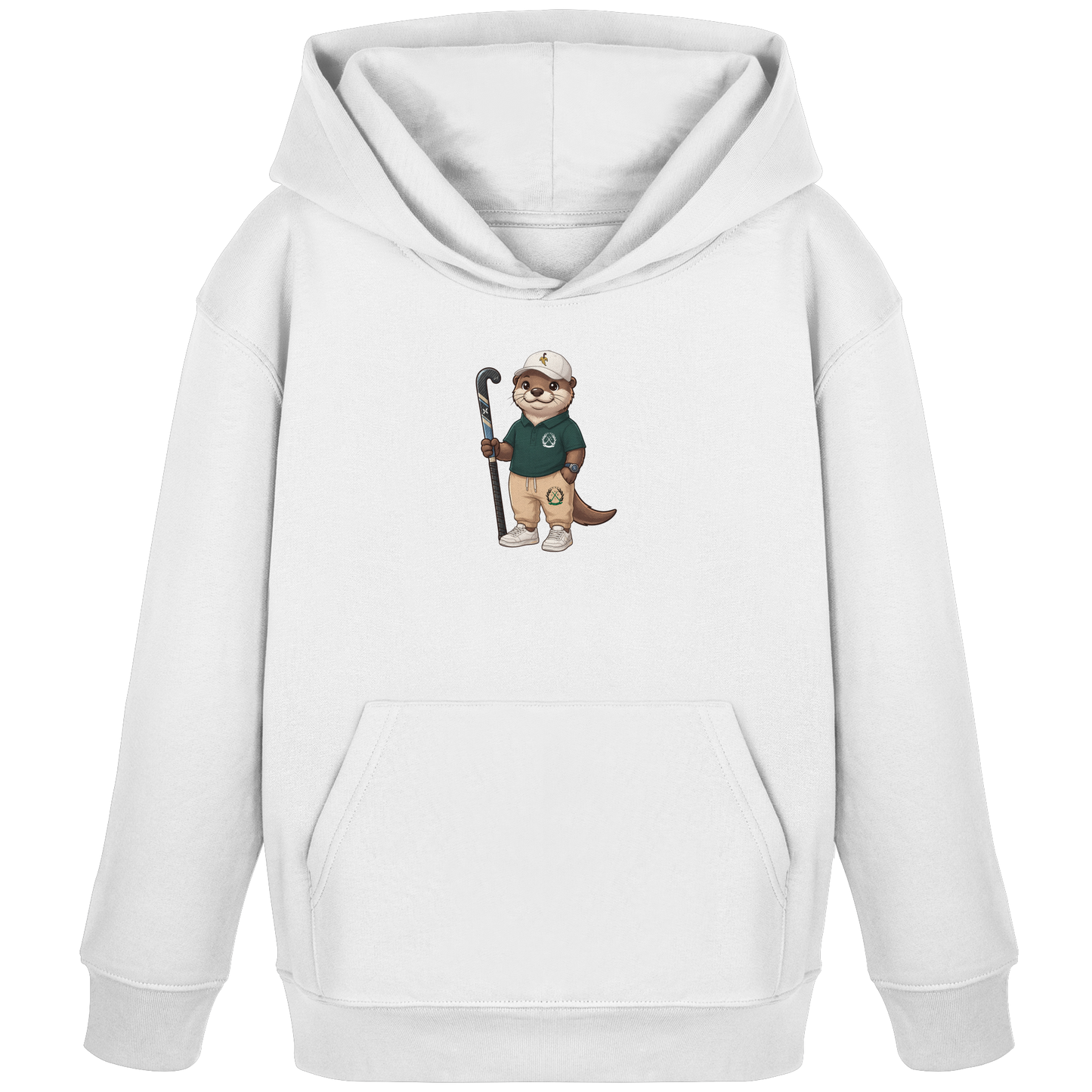 Hockey Otter - Kids Organic Hoodie - Hockeycarl