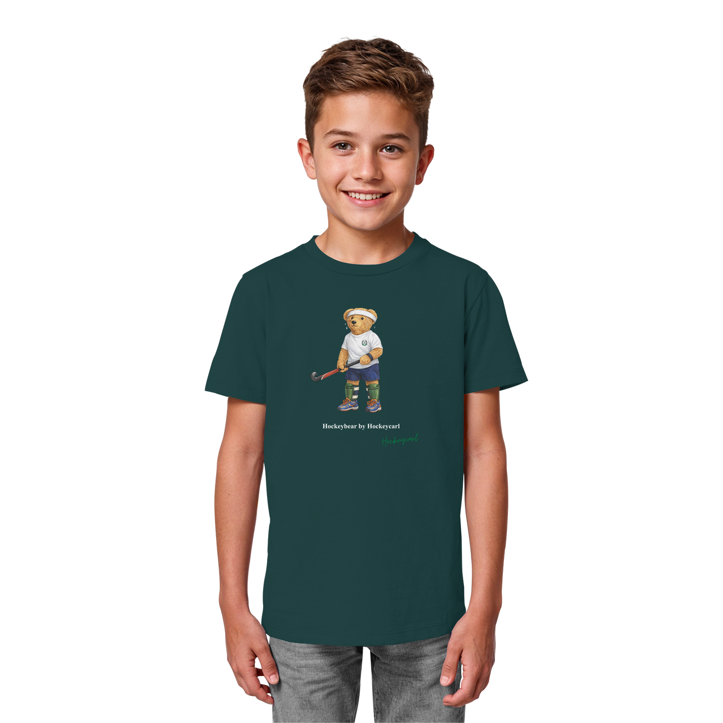 Hockeybear  - Kids Organic Shirt - Hockeycarl