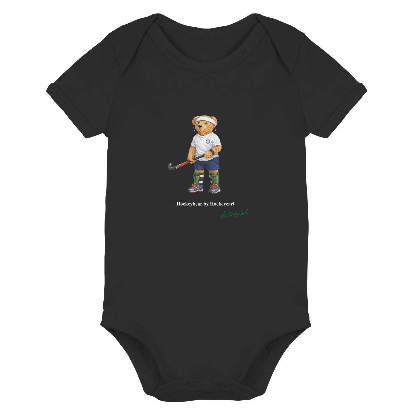 Hockeybear  - Organic Baby Bodysuit - Hockeycarl