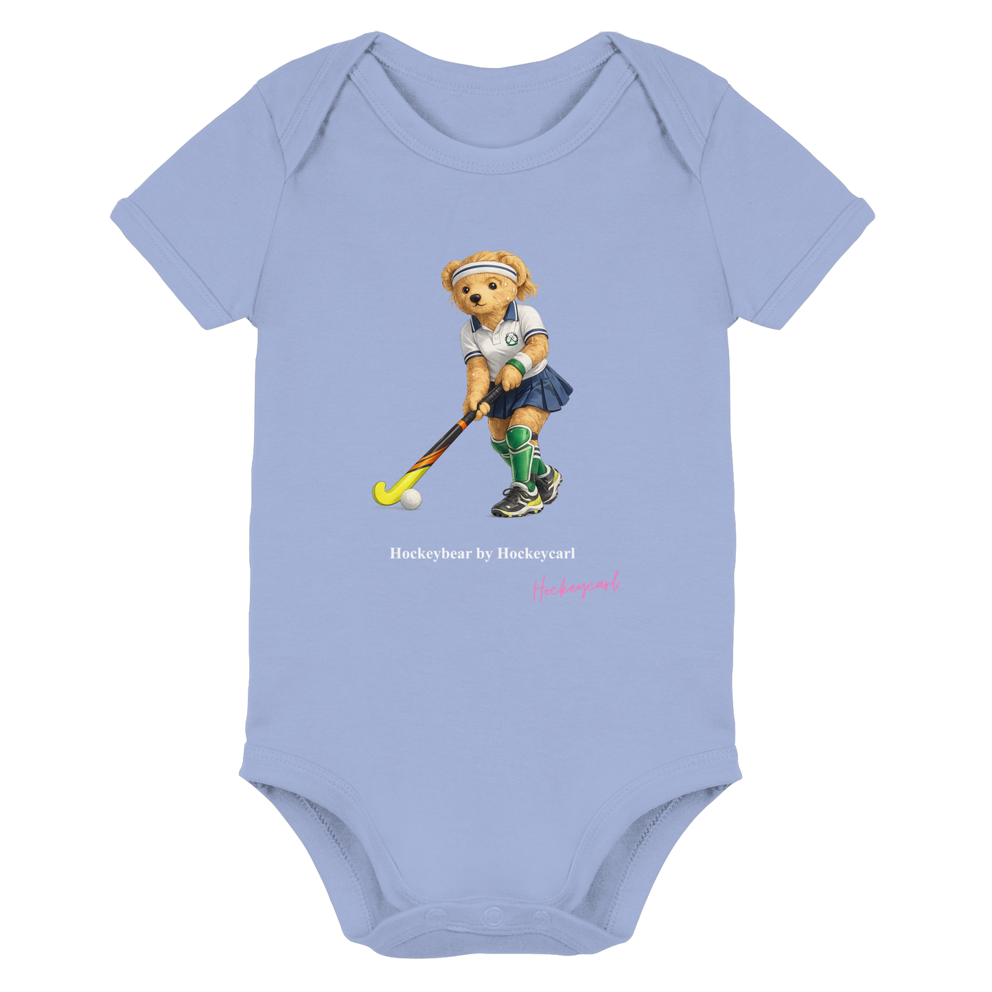 Hockeybear  - Organic Baby Bodysuit - Hockeycarl