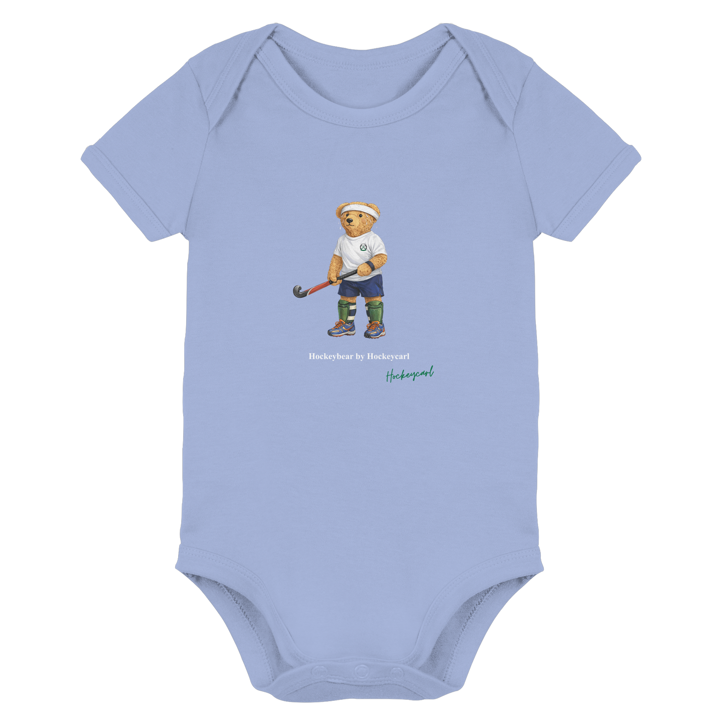 Hockeybear  - Organic Baby Bodysuit - Hockeycarl