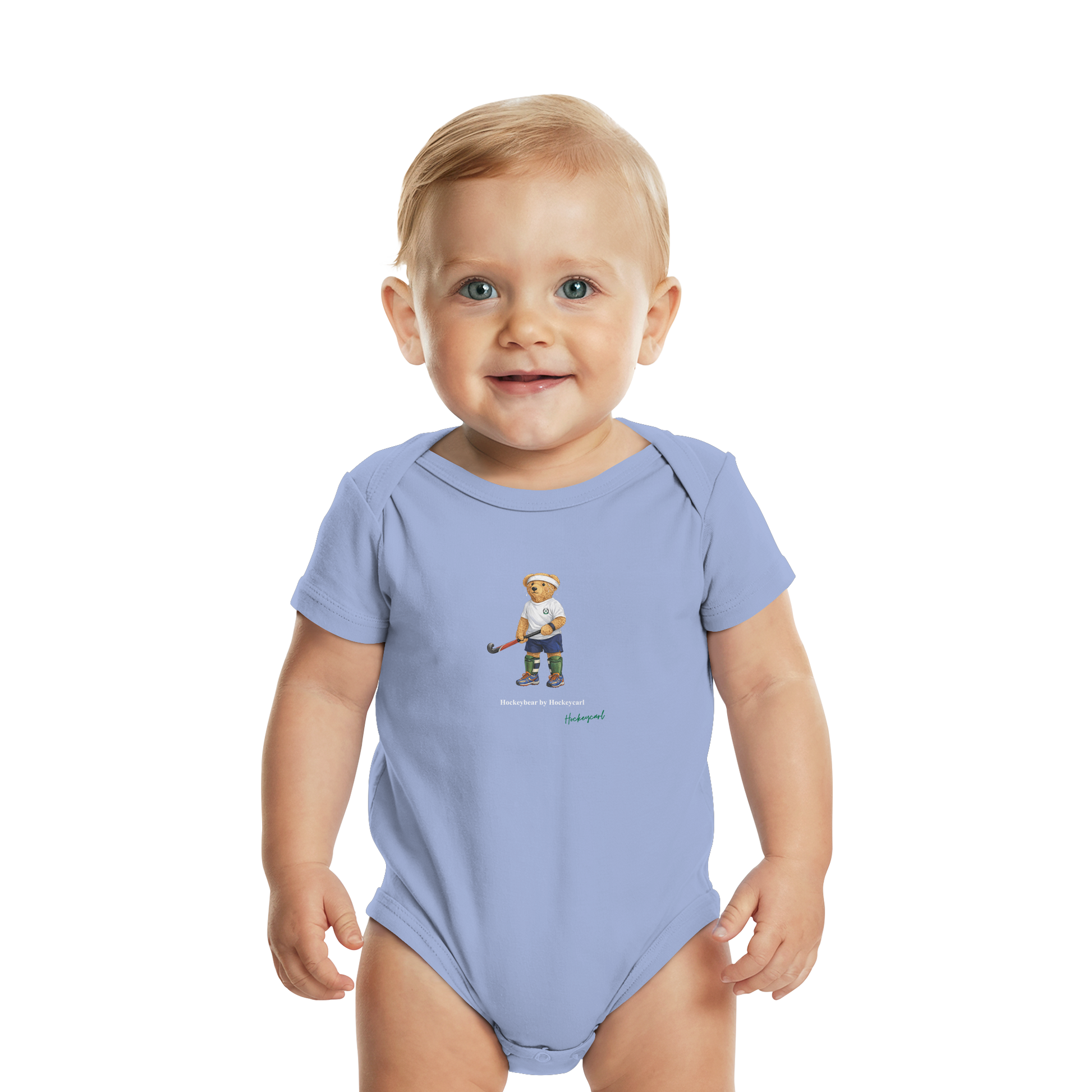 Hockeybear  - Organic Baby Bodysuit - Hockeycarl
