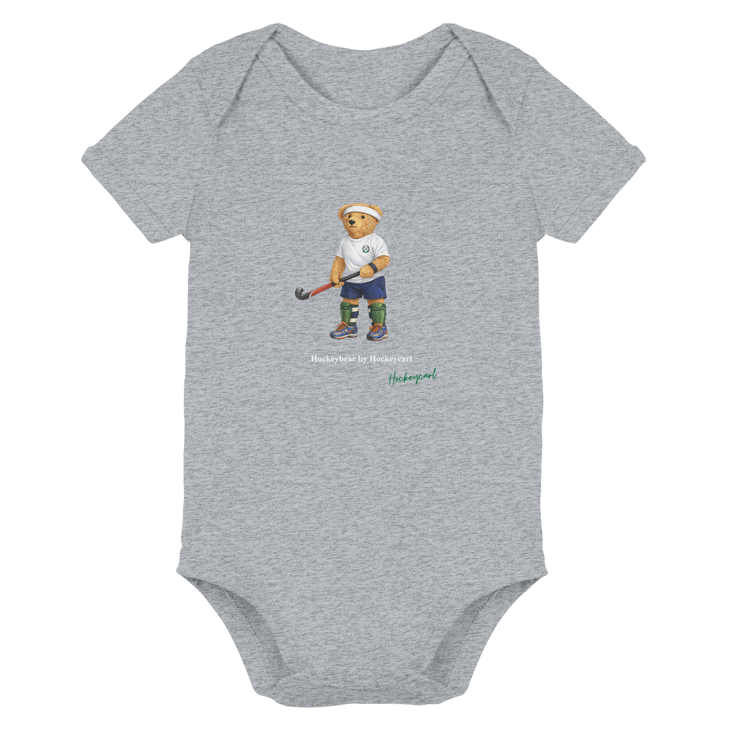 Hockeybear  - Organic Baby Bodysuit - Hockeycarl