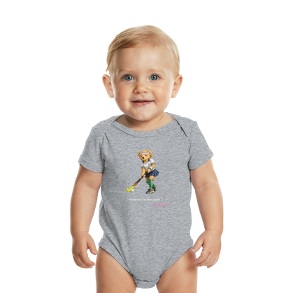 Hockeybear  - Organic Baby Bodysuit - Hockeycarl