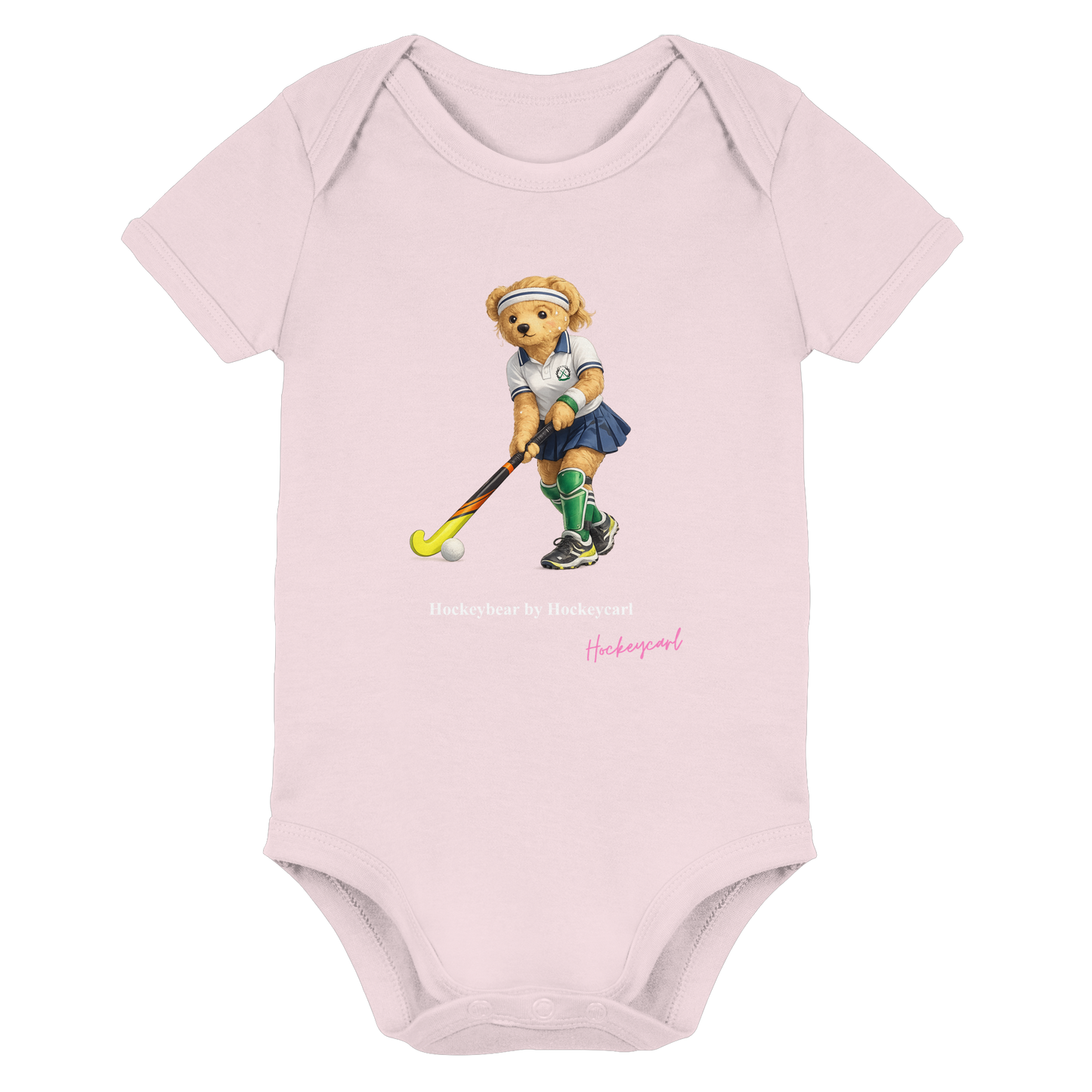 Hockeybear  - Organic Baby Bodysuit - Hockeycarl