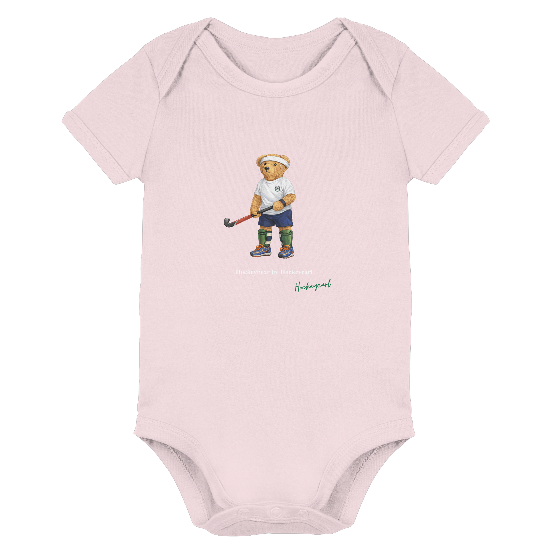 Hockeybear  - Organic Baby Bodysuit - Hockeycarl