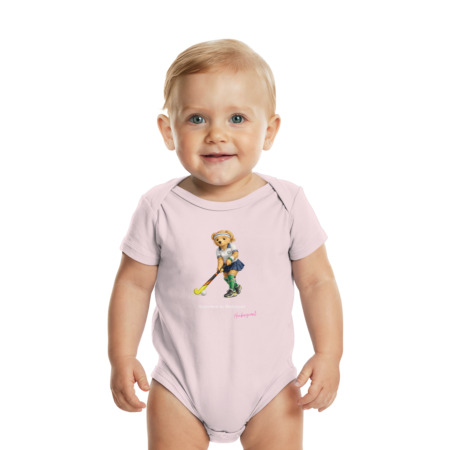 Hockeybear  - Organic Baby Bodysuit - Hockeycarl