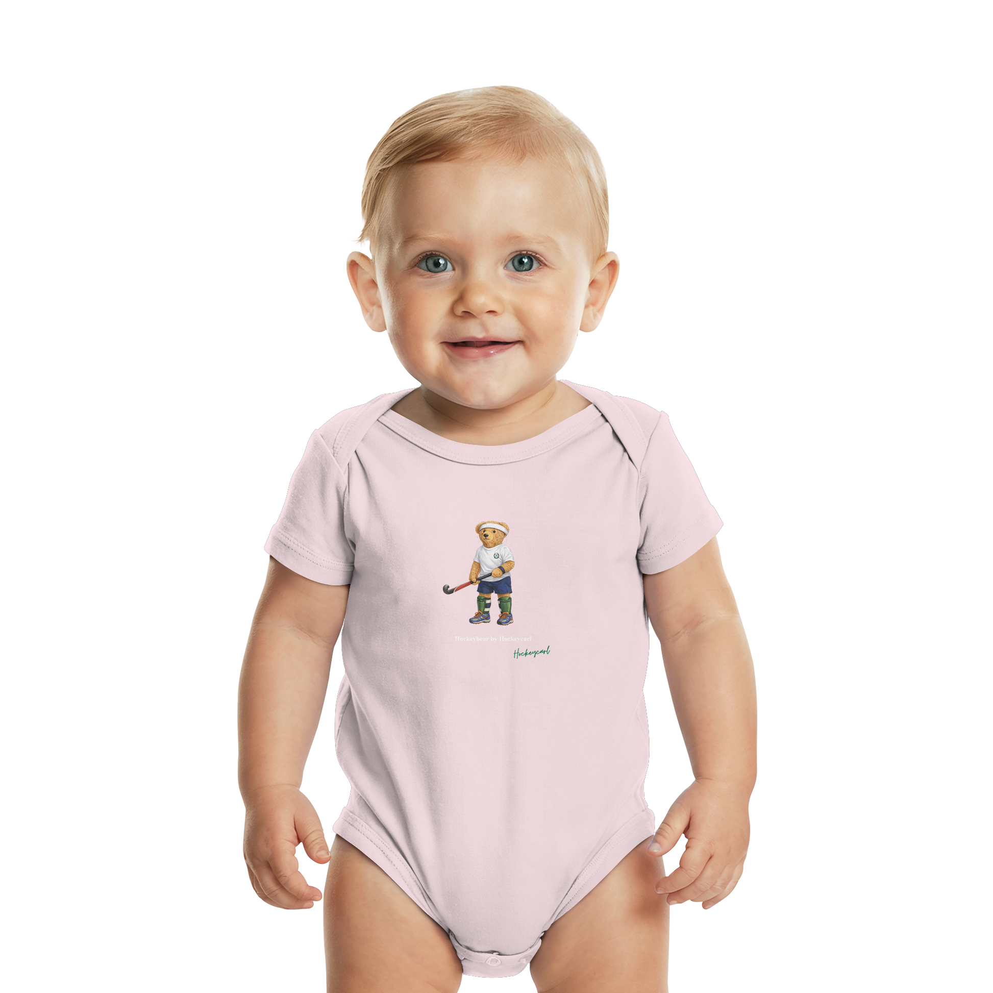 Hockeybear  - Organic Baby Bodysuit - Hockeycarl