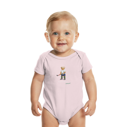 Hockeybear  - Organic Baby Bodysuit - Hockeycarl