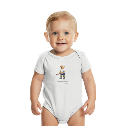 Hockeybear  - Organic Baby Bodysuit - Hockeycarl