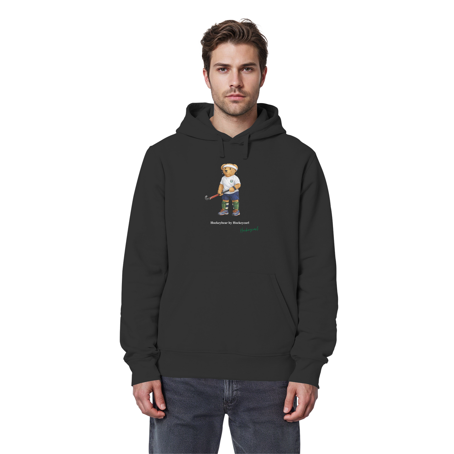 Hockeybear  - Organic Basic Hoodie - Hockeycarl