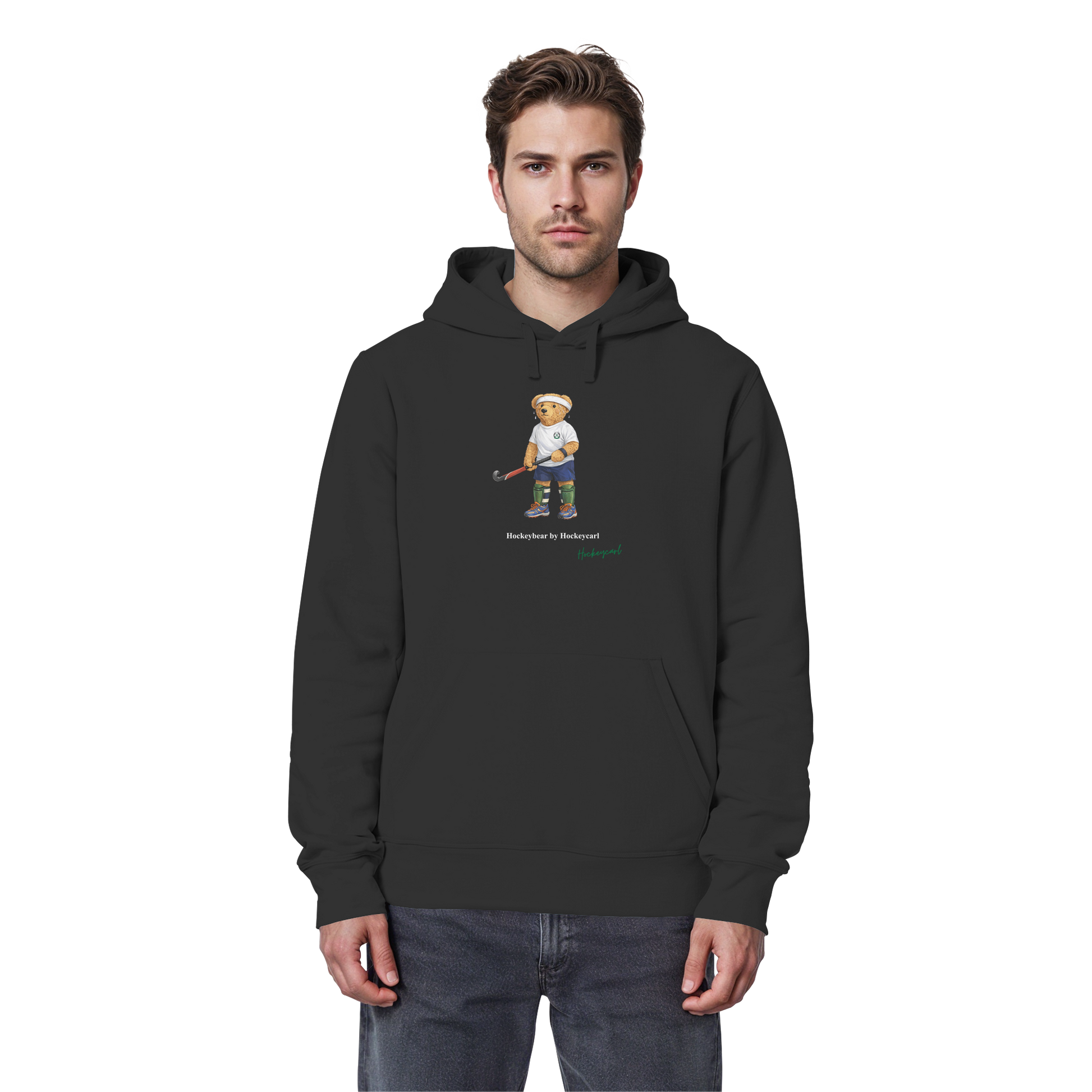 Hockeybear  - Organic Basic Hoodie - Hockeycarl
