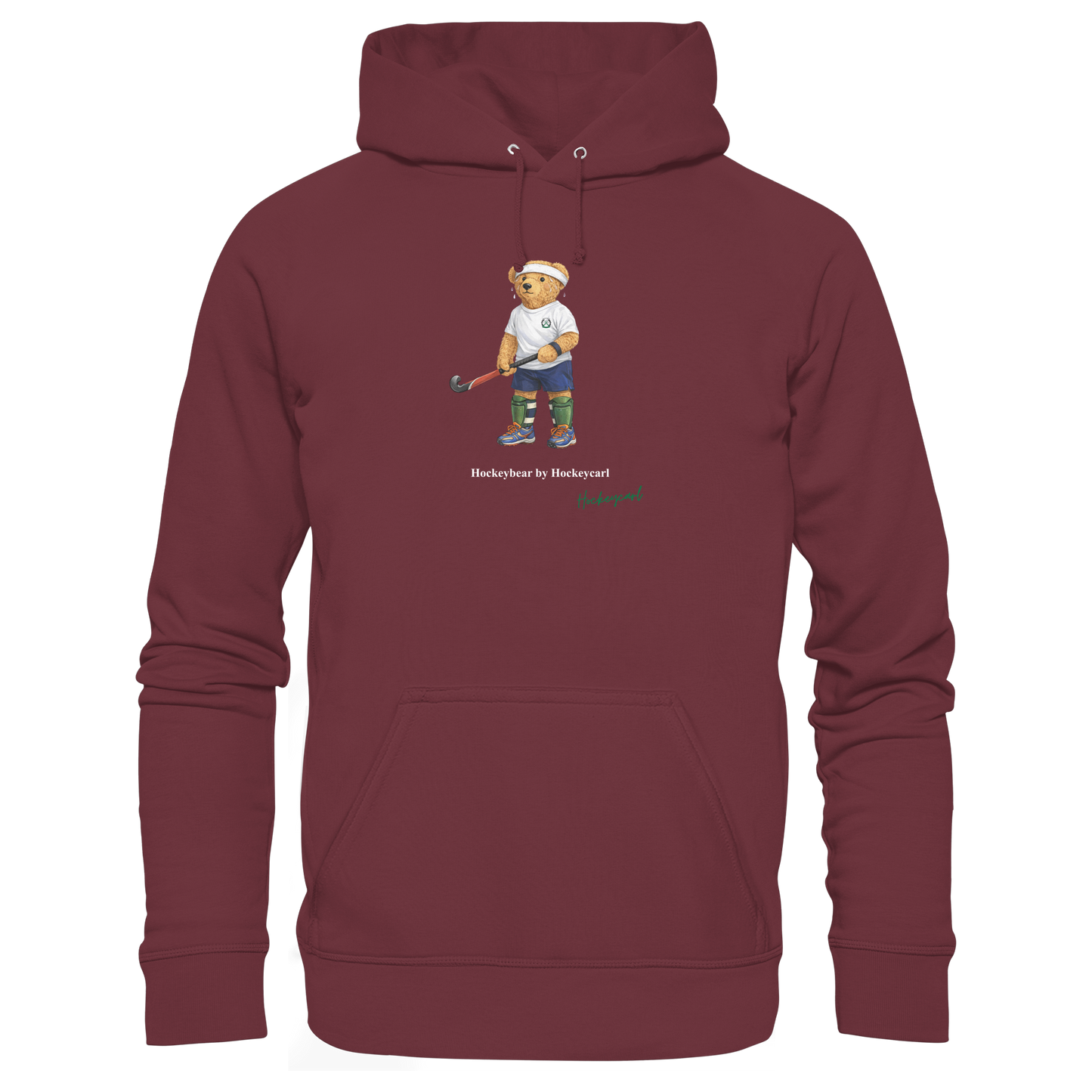Hockeybear  - Organic Basic Hoodie - Hockeycarl