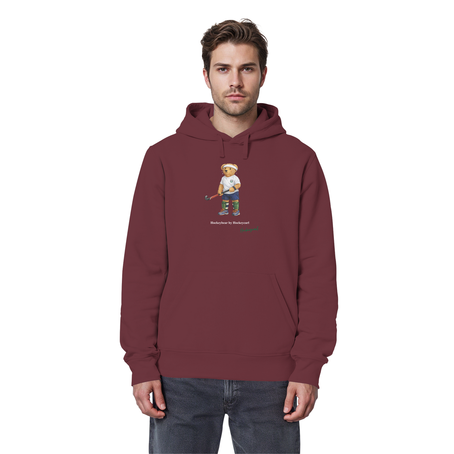 Hockeybear  - Organic Basic Hoodie - Hockeycarl