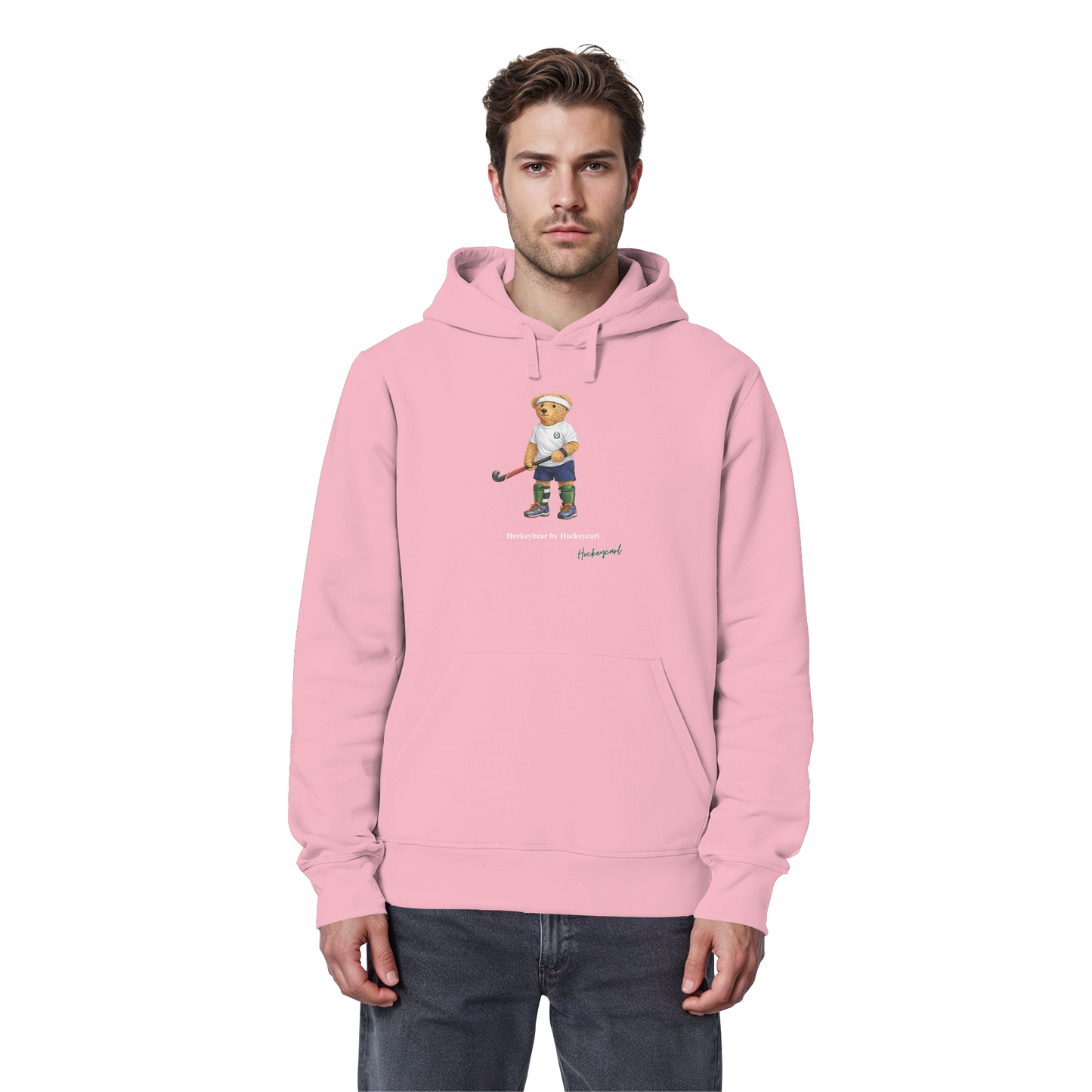 Hockeybear  - Organic Basic Hoodie - Hockeycarl