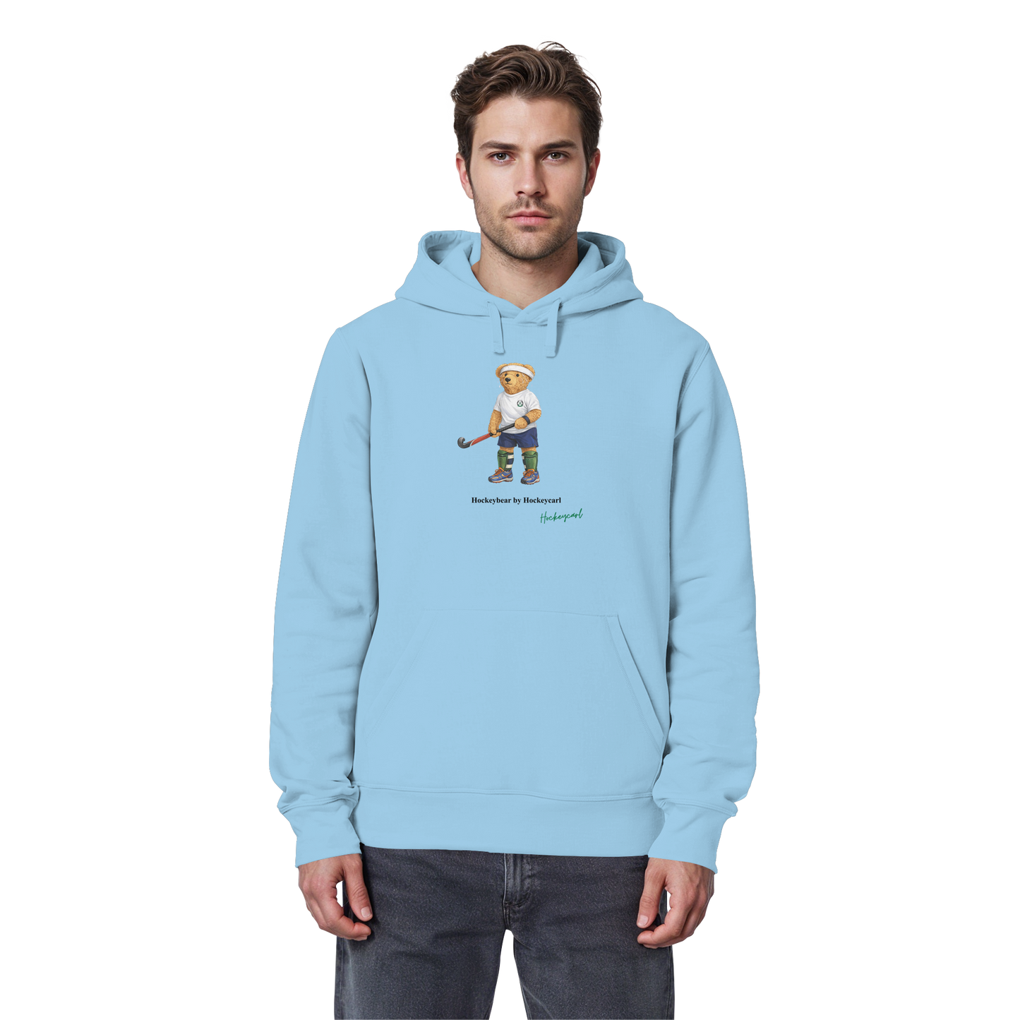 Hockeybear  - Organic Basic Hoodie - Hockeycarl