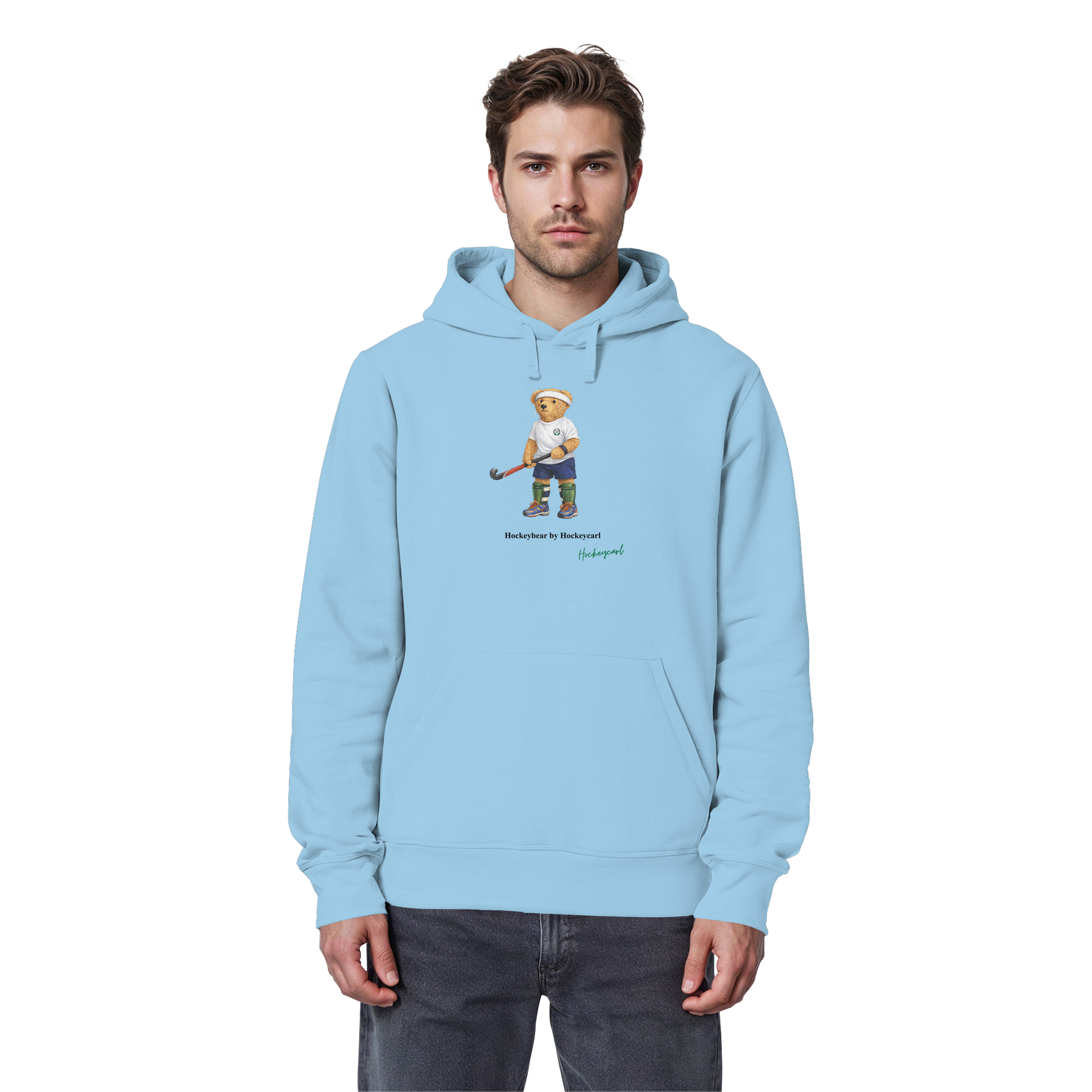 Hockeybear  - Organic Basic Hoodie - Hockeycarl