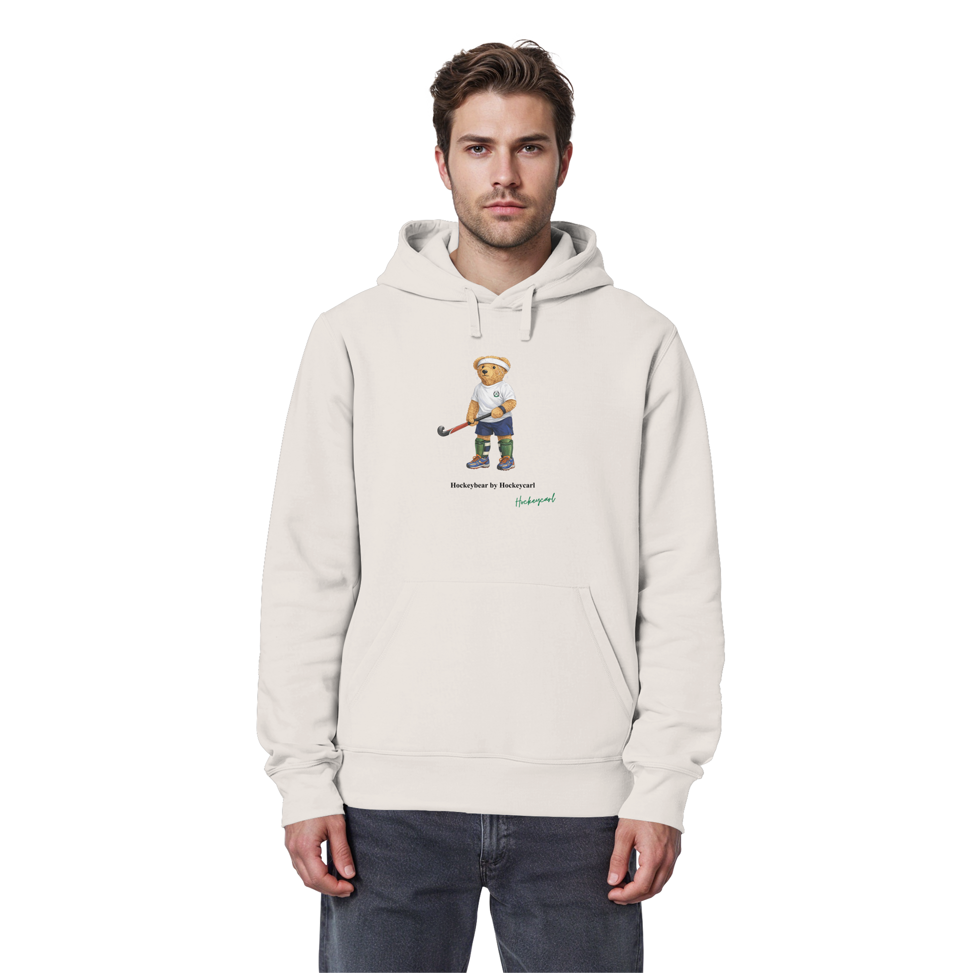 Hockeybear  - Organic Basic Hoodie - Hockeycarl
