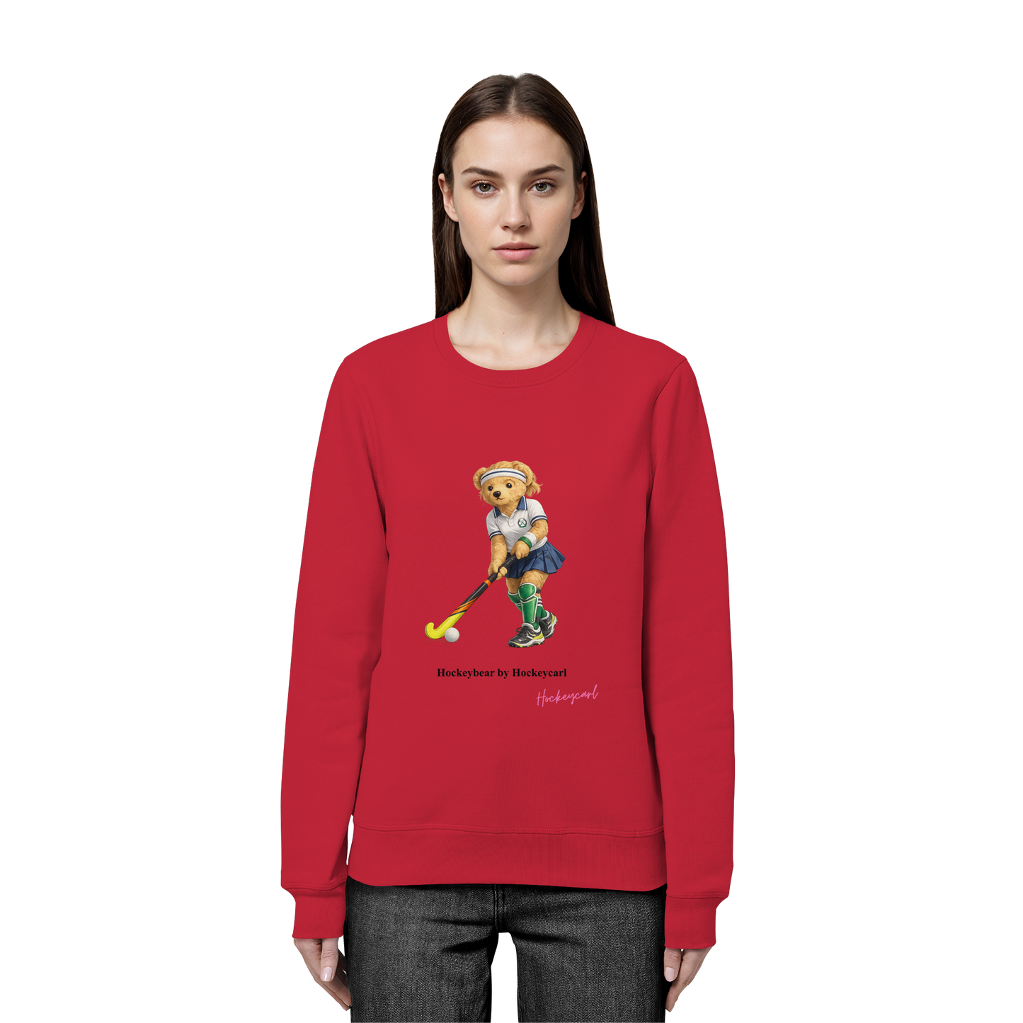 Hockeybear  - Organic Basic Unisex Sweatshirt - Hockeycarl