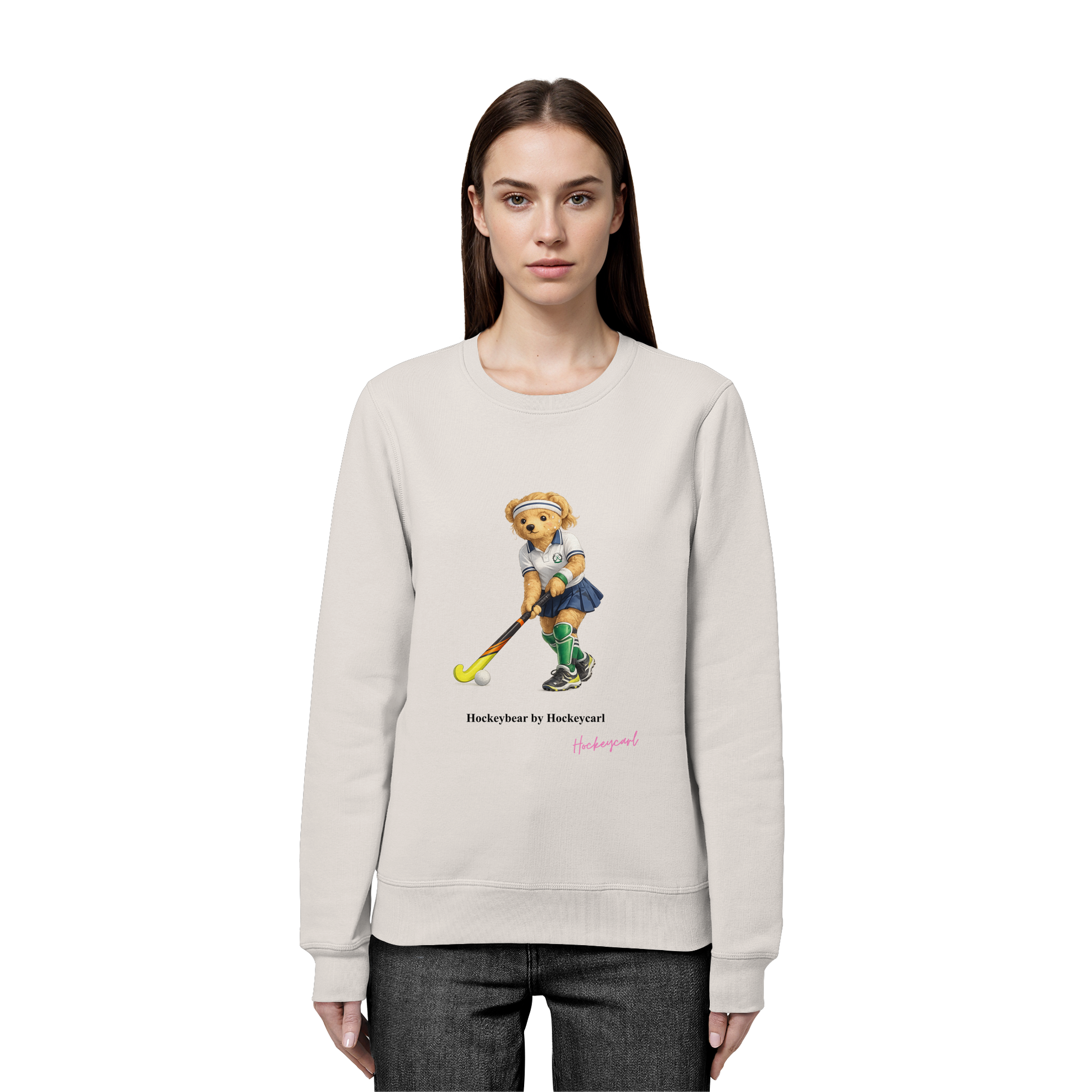 Hockeybear  - Organic Basic Unisex Sweatshirt - Hockeycarl