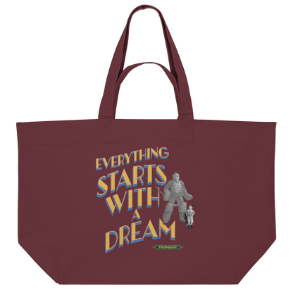 Everything starts with a Dream  - Organic Shopping-Bag - Hockeycarl