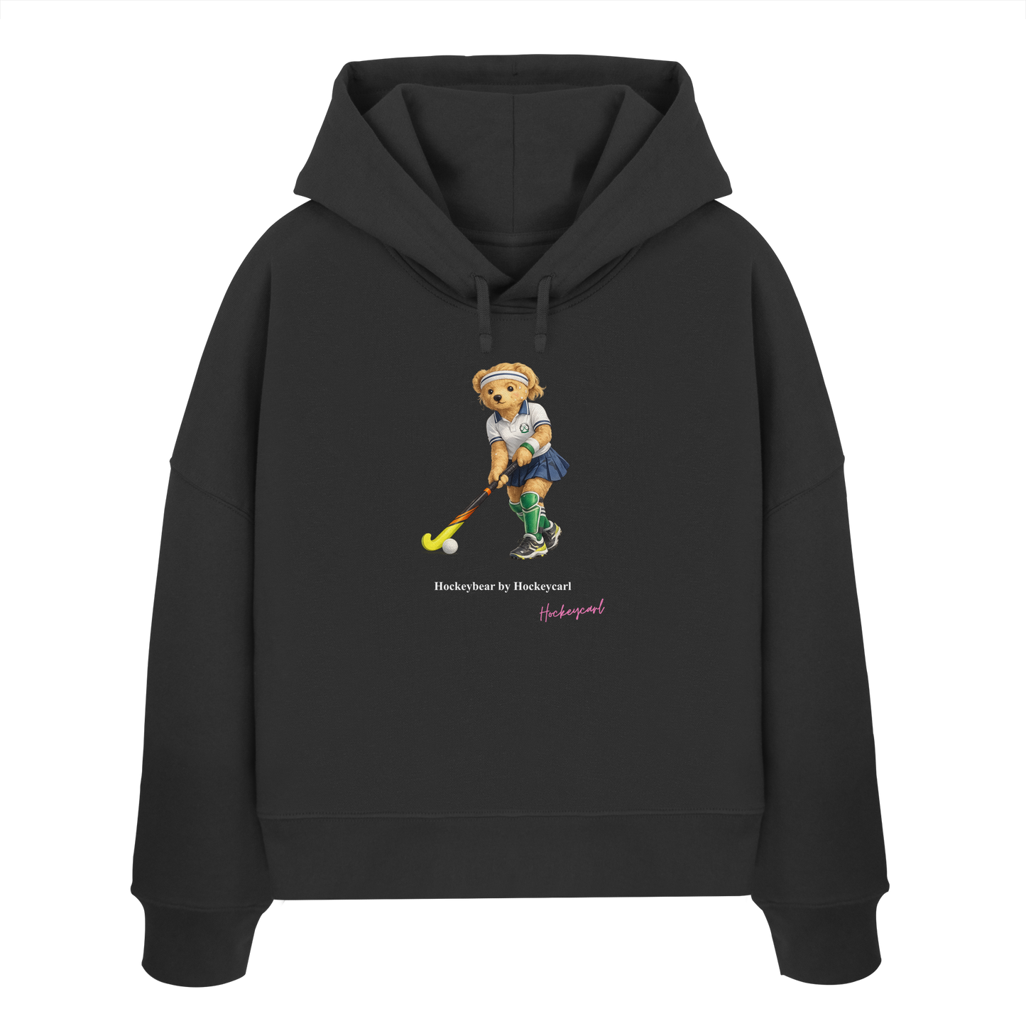 Hockeybear  - Womens Organic Boxcut Hoodie - Hockeycarl
