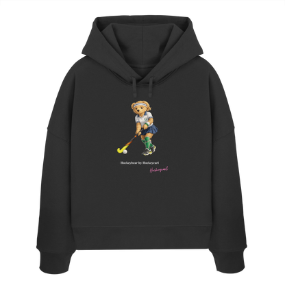 Hockeybear  - Womens Organic Boxcut Hoodie - Hockeycarl