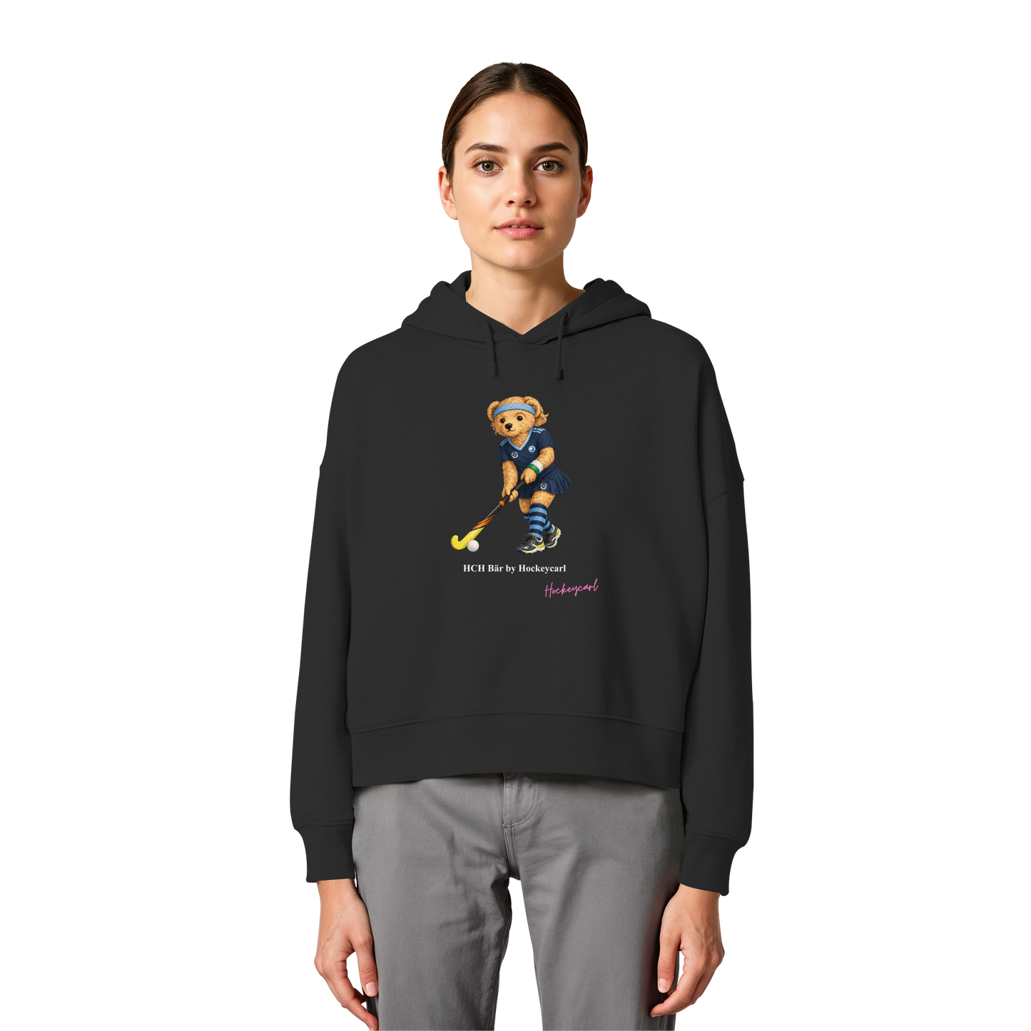 Hockey-Club Bad Homburg Bär - Womens Organic Boxcut Hoodie - Hockeycarl