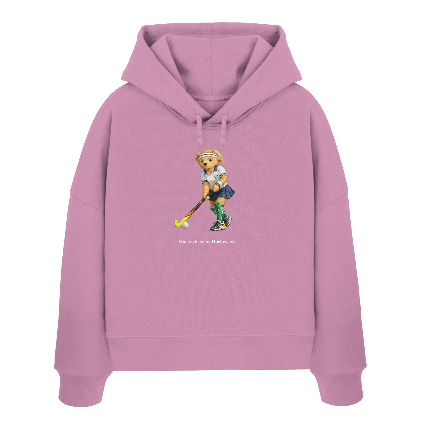 Hockeybear  - Womens Organic Boxcut Hoodie - Hockeycarl