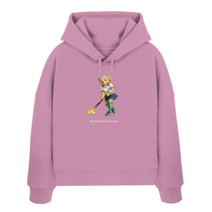 Hockeybear  - Womens Organic Boxcut Hoodie - Hockeycarl