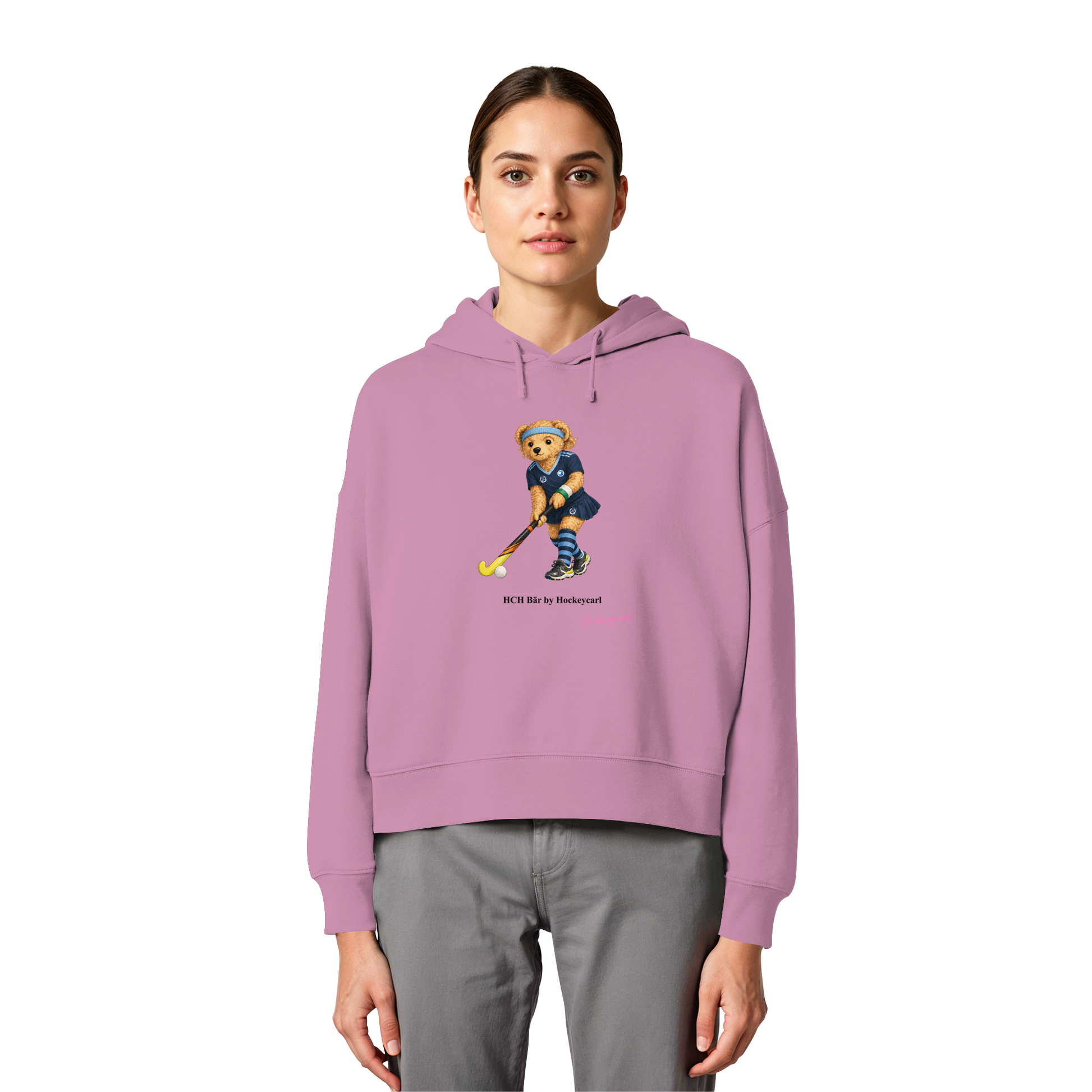 Hockey-Club Bad Homburg Bär - Womens Organic Boxcut Hoodie - Hockeycarl