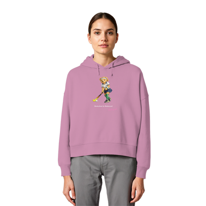 Hockeybear  - Womens Organic Boxcut Hoodie - Hockeycarl