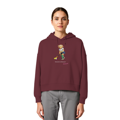Hockeybear  - Womens Organic Boxcut Hoodie - Hockeycarl