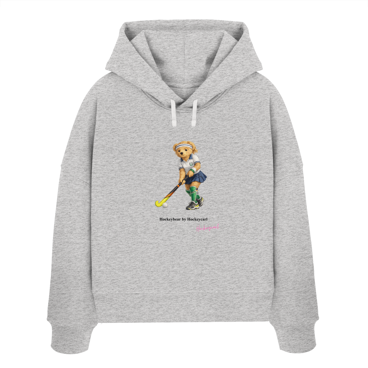 Hockeybear  - Womens Organic Boxcut Hoodie - Hockeycarl