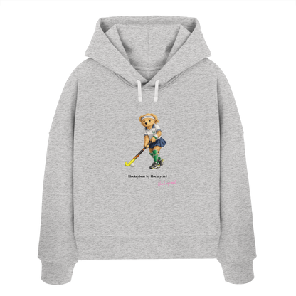 Hockeybear  - Womens Organic Boxcut Hoodie - Hockeycarl