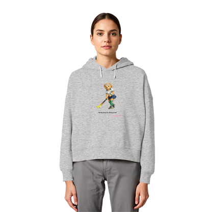 Hockeybear  - Womens Organic Boxcut Hoodie - Hockeycarl