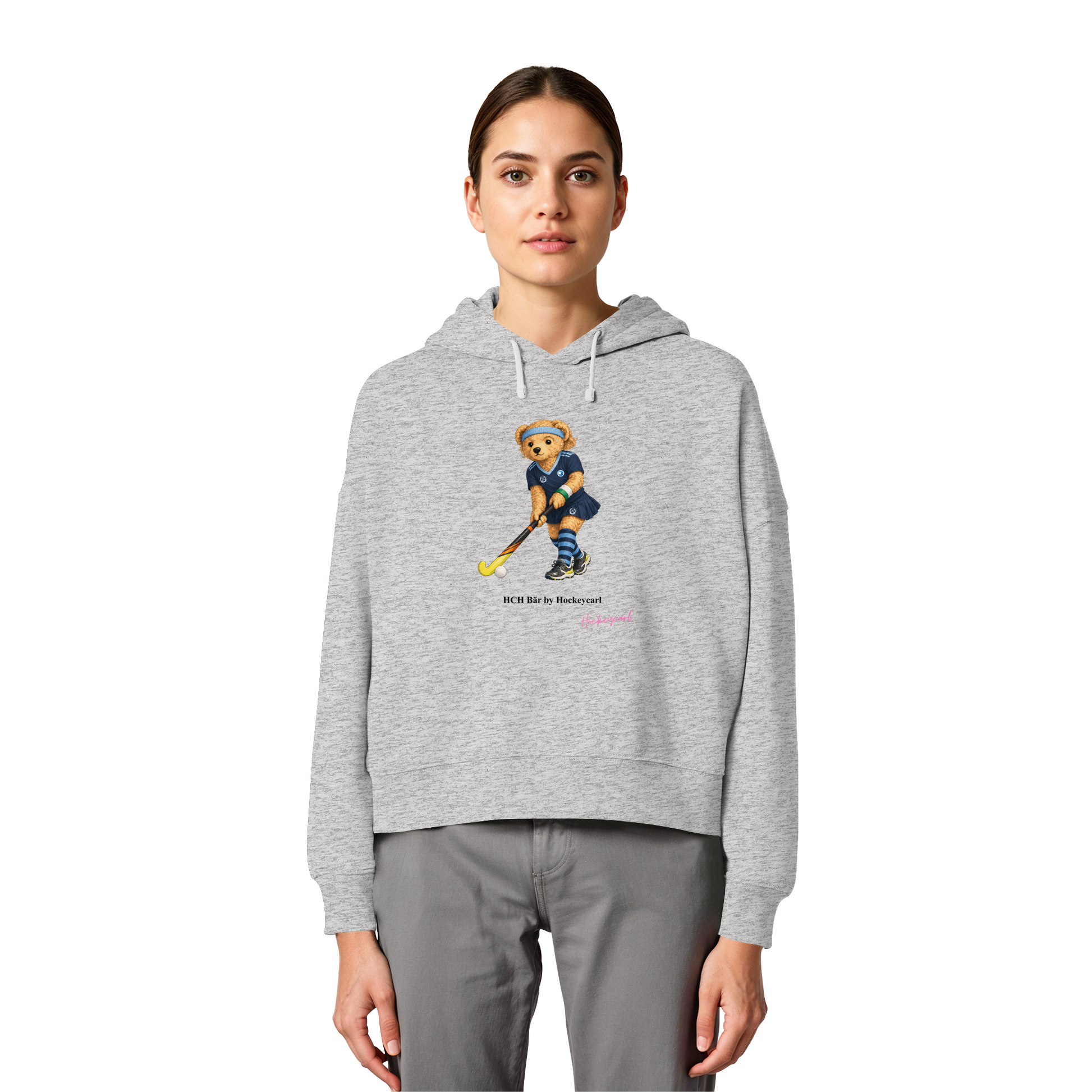 Hockey-Club Bad Homburg Bär - Womens Organic Boxcut Hoodie - Hockeycarl