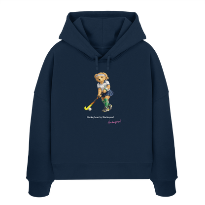 Hockeybear  - Womens Organic Boxcut Hoodie - Hockeycarl