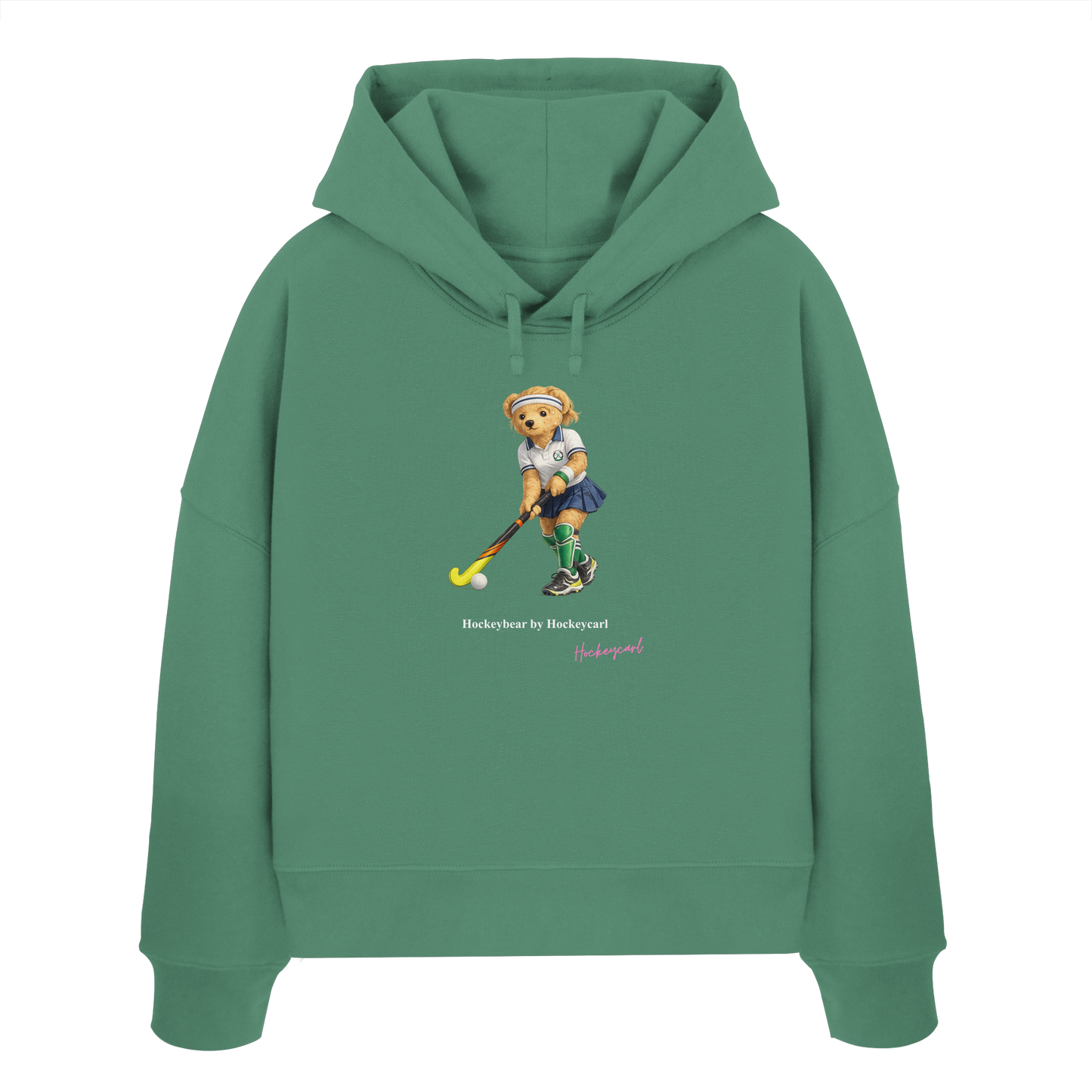 Hockeybear  - Womens Organic Boxcut Hoodie - Hockeycarl