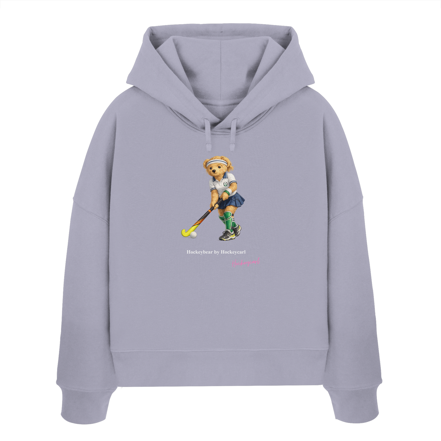 Hockeybear  - Womens Organic Boxcut Hoodie - Hockeycarl