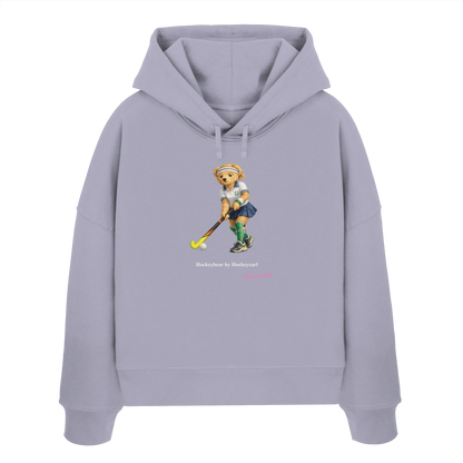 Hockeybear  - Womens Organic Boxcut Hoodie - Hockeycarl