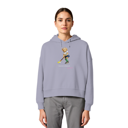 Hockeybear  - Womens Organic Boxcut Hoodie - Hockeycarl