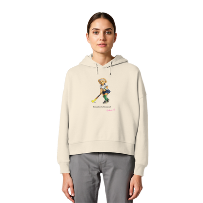 Hockeybear  - Womens Organic Boxcut Hoodie - Hockeycarl