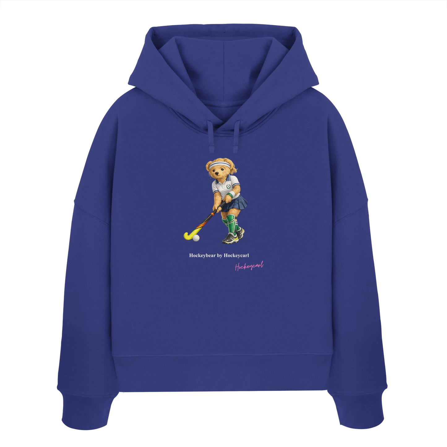 Hockeybear  - Womens Organic Boxcut Hoodie - Hockeycarl